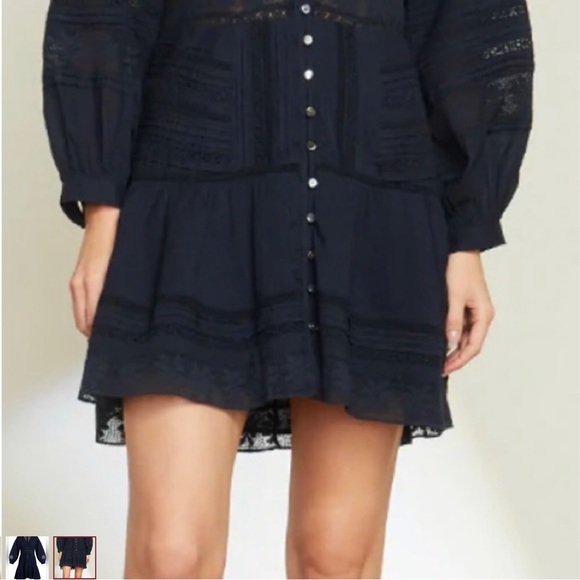 Veronica Beard Addilyn Mini Dress Color INK Size 2 New With Tags! - Picture 5 of 9